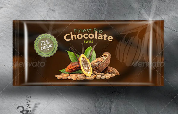 Food (Chocolate) Packaging Mock-Up