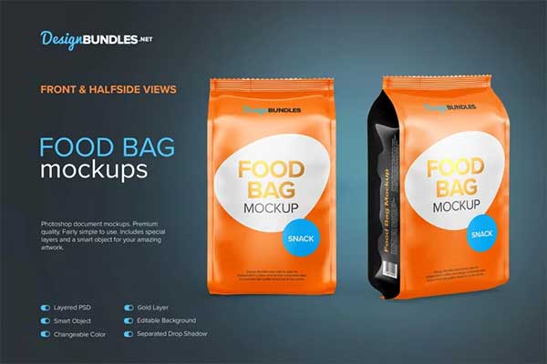 Food Bag Mockups