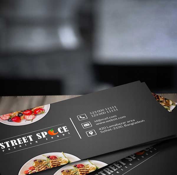 Food Business Card Templates