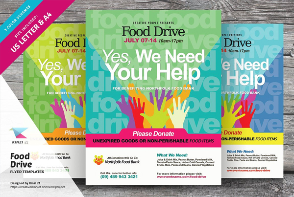 Food Drive Flyer Templates