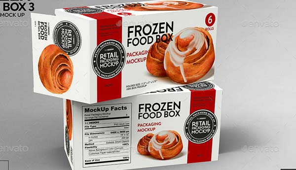 Food Long Box Mockup