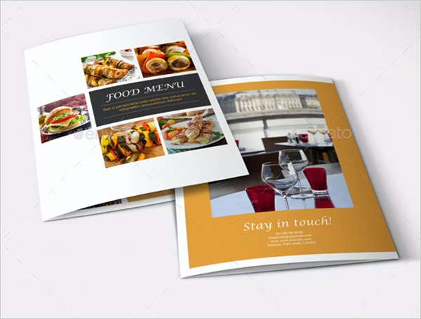 Food Menu Brochure Template Design