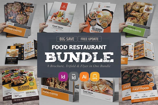 Food Menu Restaurant Brochure Bundle