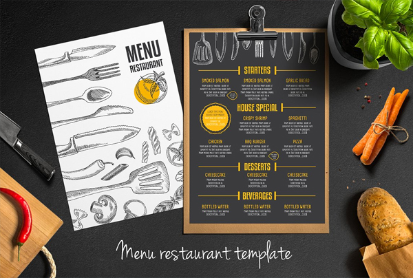 Food Menu Restaurant Flyer Template