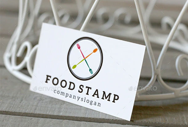 Food Stamp Logo Mockup