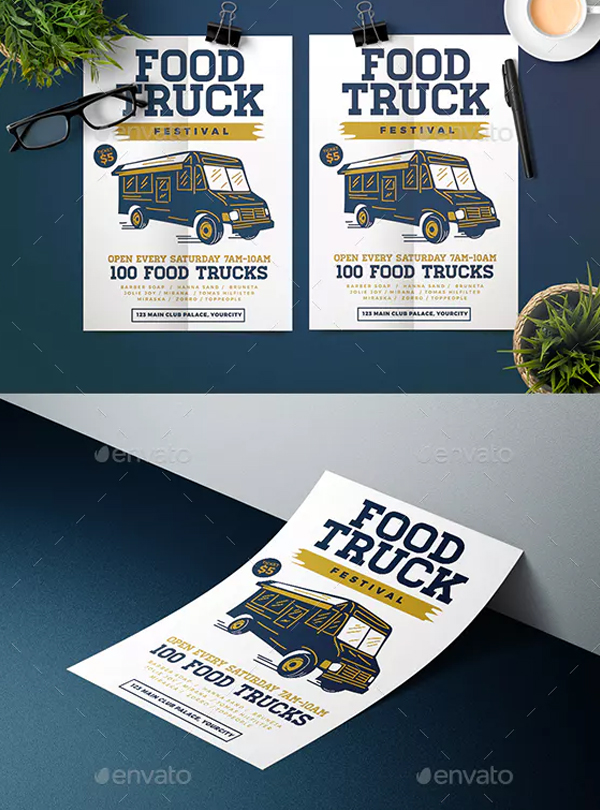 Food Truck Festival Flyer Design