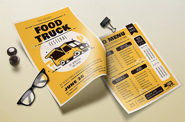 Food Truck Festival Menu Templates