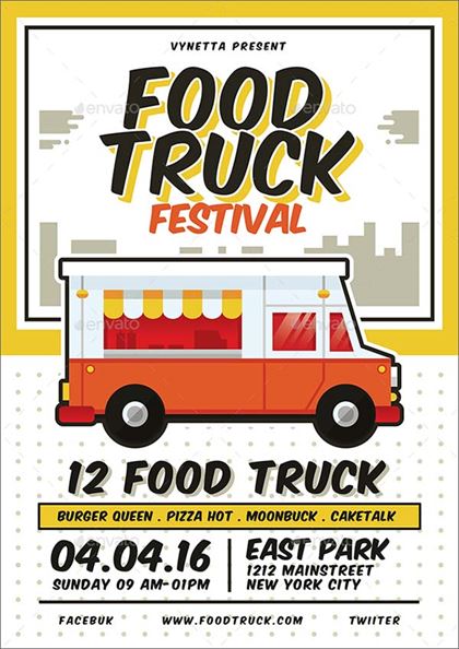 Food Truck Festival Poster Template