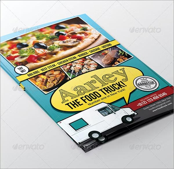 Food Truck Menu Flyer Design
