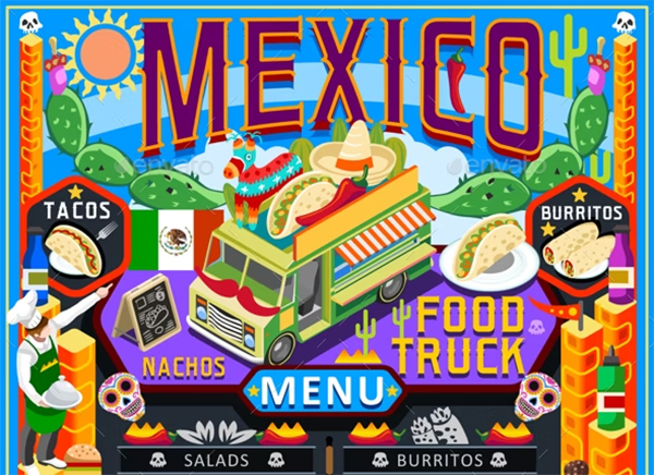 Food Truck Menu Street Food Template