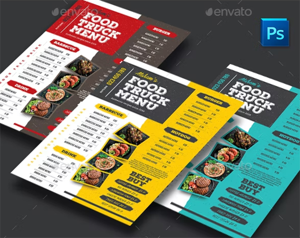 Food Truck Menu Template