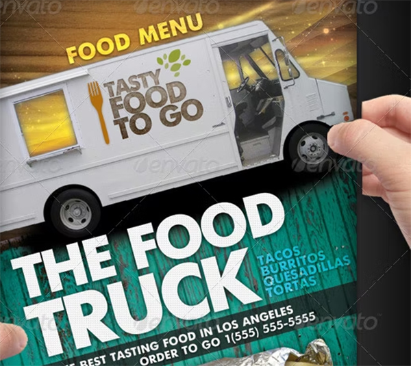 Food Truck Menu and Flyer Template