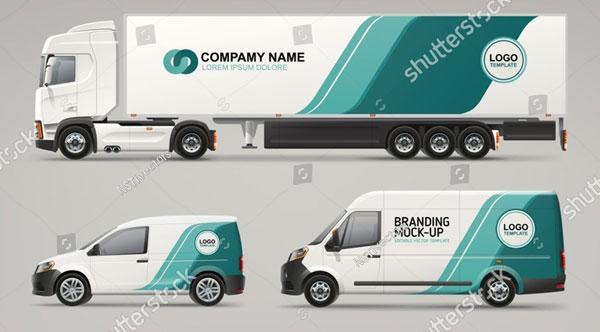 Food Truck Mockup PSD Free Download