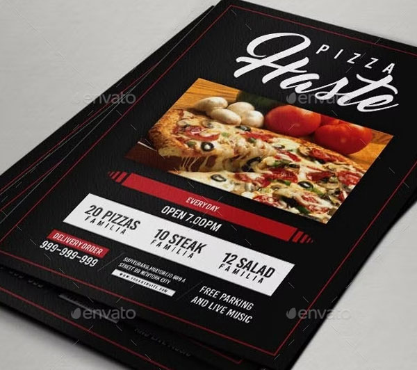 Food or Pizza Restaurant Menu Flyer