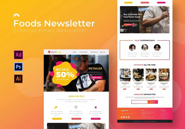 Foods Email Newsletter