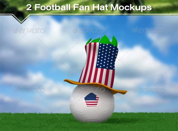 Football Fan Hat Mockups