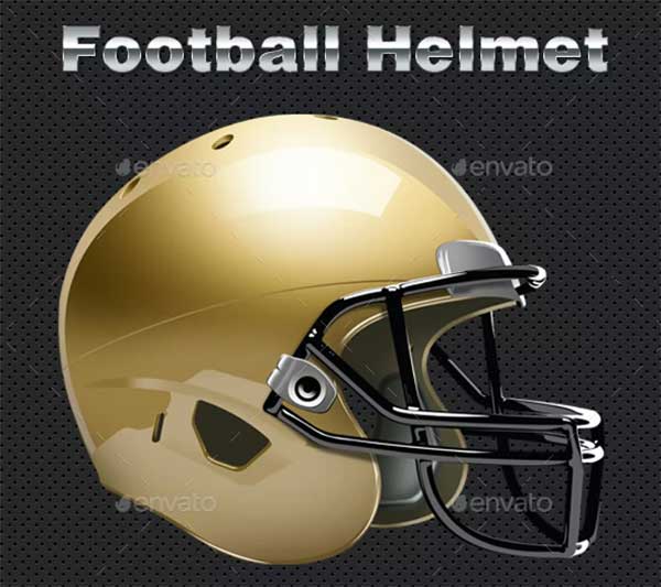 Football Helmet Mock-up PSD Design