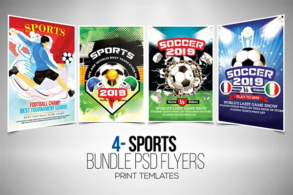 Football Match Sports Flyers Bundle