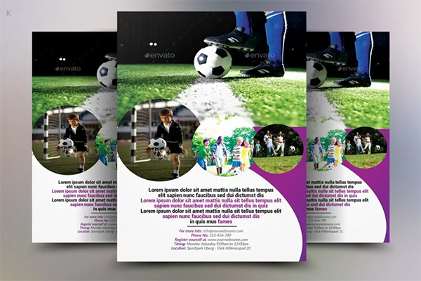 Football Sports PSD Flyer Template