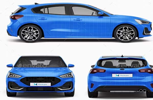 Ford Focus Car Mockup