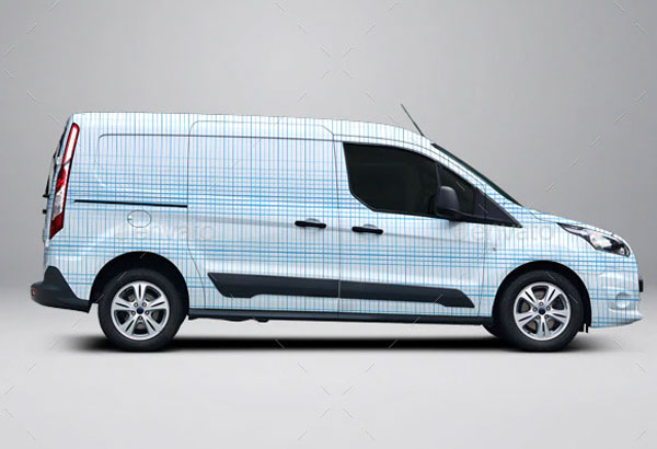 Ford Transit Connect Wrap Mockup