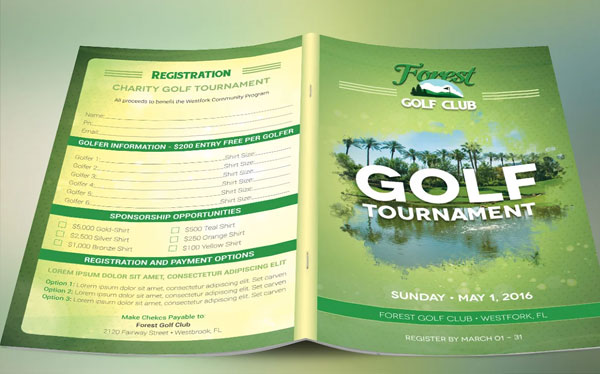 Forest Golf Brochure Template