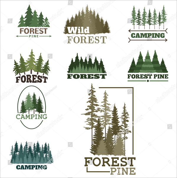 Forest Pine Logo Templates