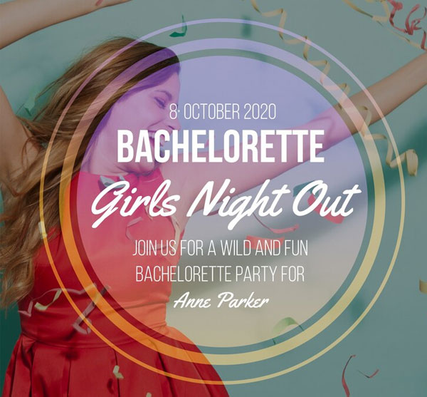 Free Bachelorette Party Invitation Design Template