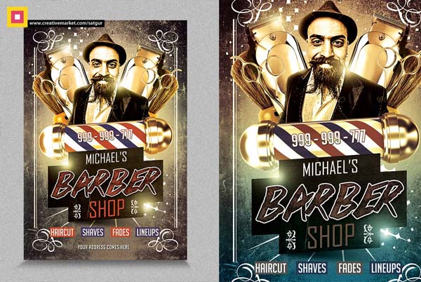 Free Barber Shop Flyer Templates