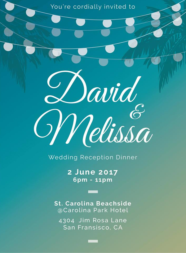 Free Beach Rehearsal Dinner Invitation Designs