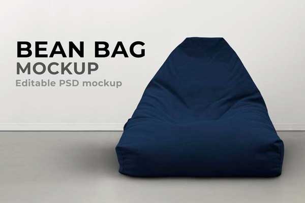Free Bean Bag Furniture PSD Mockup