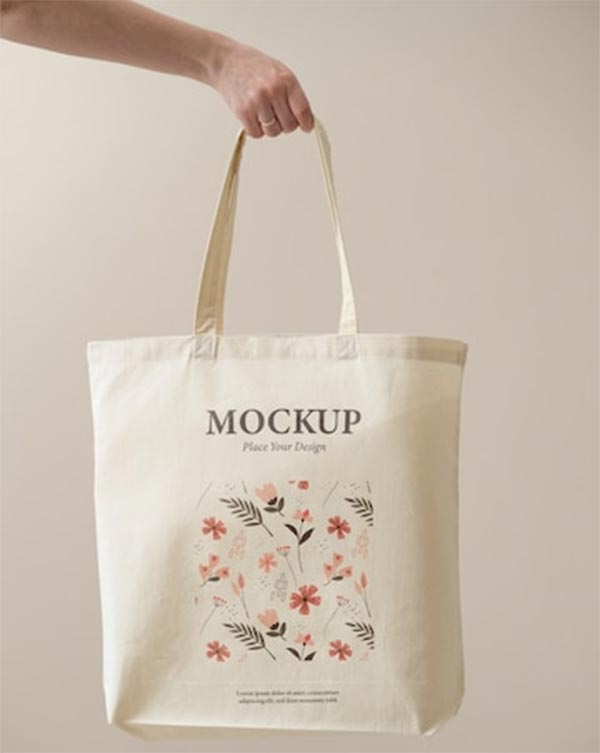 Free Beautiful Tote Bag Design Mockup