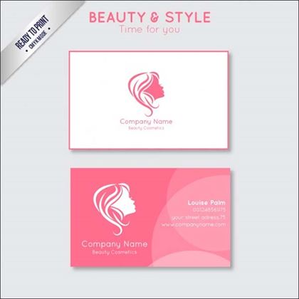 Free Beauty Fashion Business Card Template
