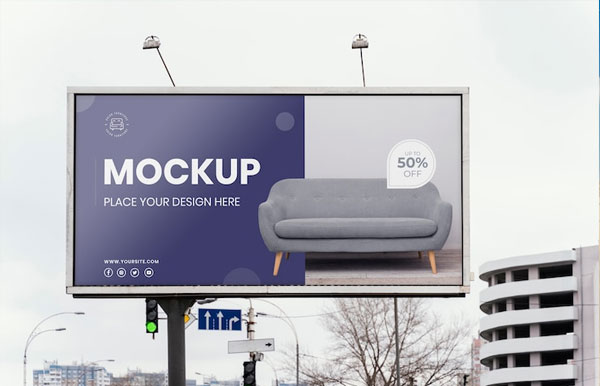Free Billboard Advertising Mockup