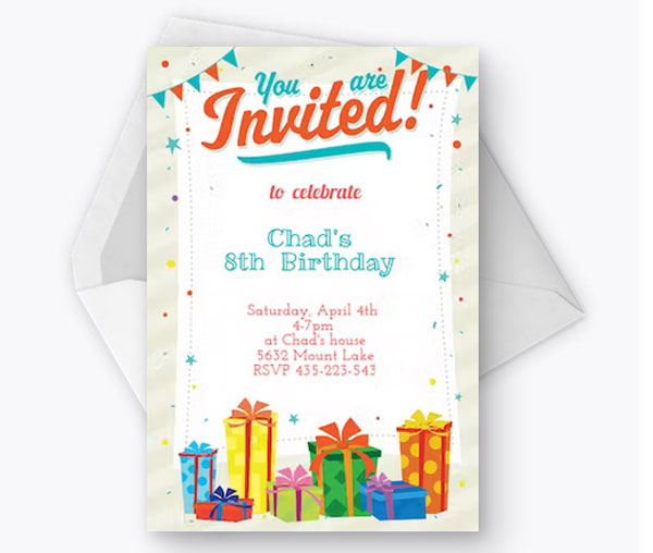 Free Birthday Invitation Template