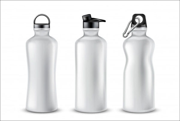 Free Blank Plastic Bottles with Lids Mockups