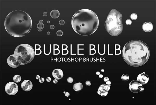 Free Bubble Bulb Photoshop Brushes