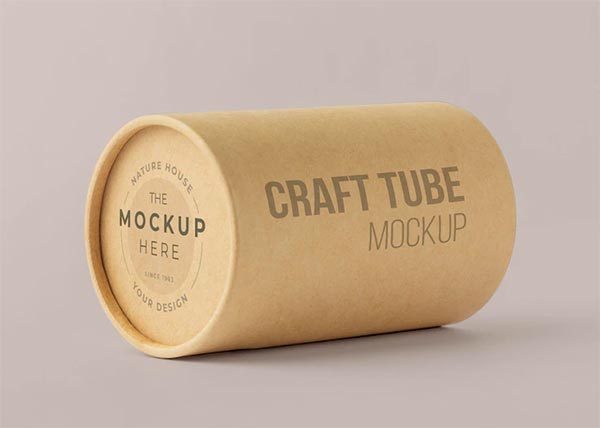 Free Cardboard Tube Mockups