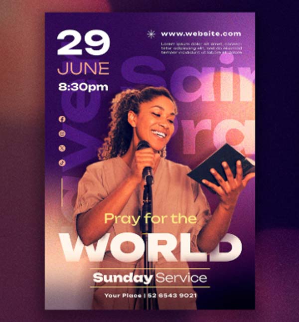 Free Church Revival Flyer Template