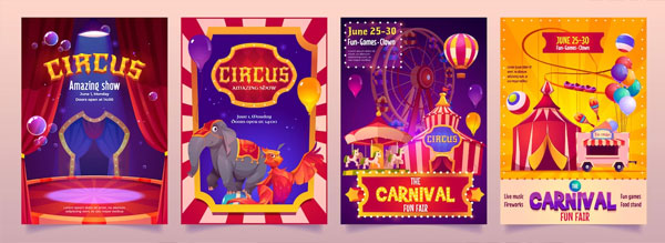 Free Circus Show Banners