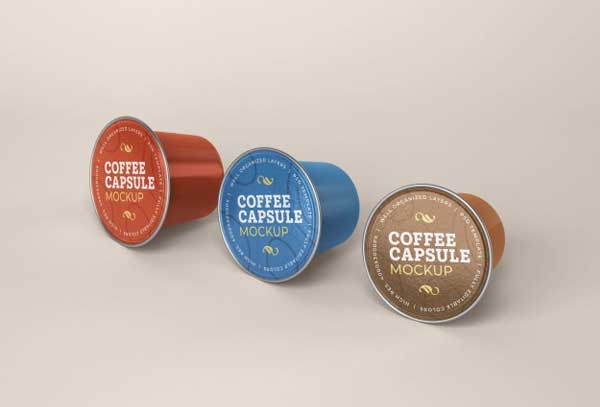 Free Coffee Capsule Mockup