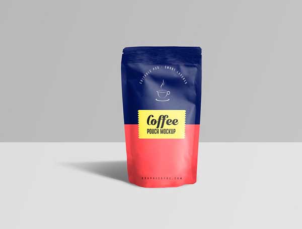 Free Coffee Pouch Mockups