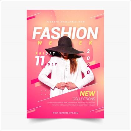 Free Colorful Design Fashion Poster