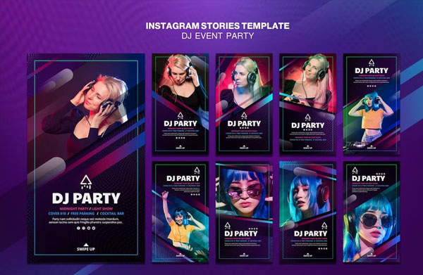 Free Dj Party Instagram Flyer