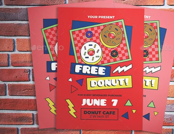 Free Donut Flyer Template