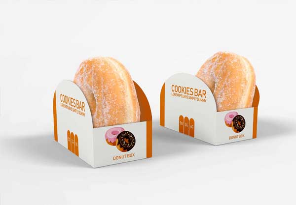 Free Doughnuts Packaging Mockup