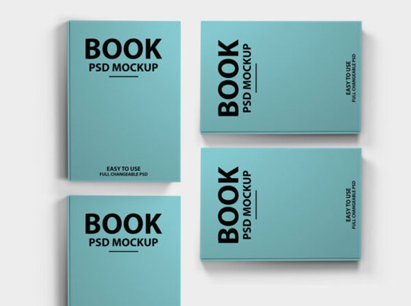 Free Download Book Cover PSD Mockup