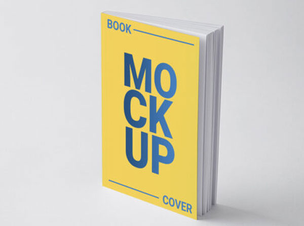 Free Download PSD Book Cover Mockup