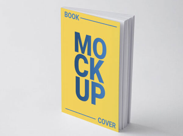 Free Download PSD Book Cover Mockup