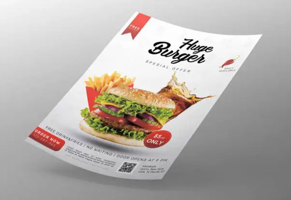 Free Editable Burger Restaurant Flyer